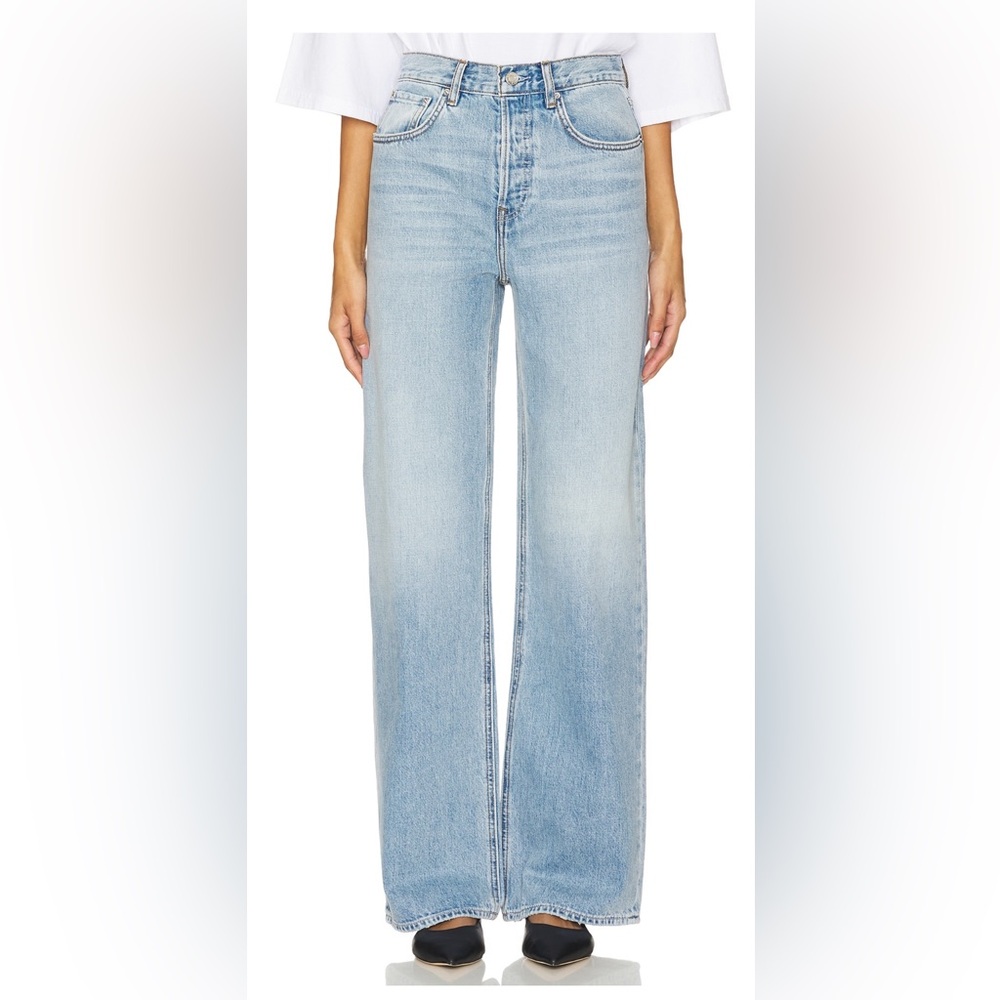 GRLFRND Brooklyn High Rise Straight Jeans in Miracle Mile